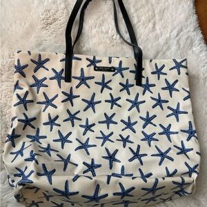 Kate Spade Blue Starfish Tote Bag
